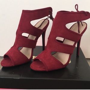Red Suede Heels